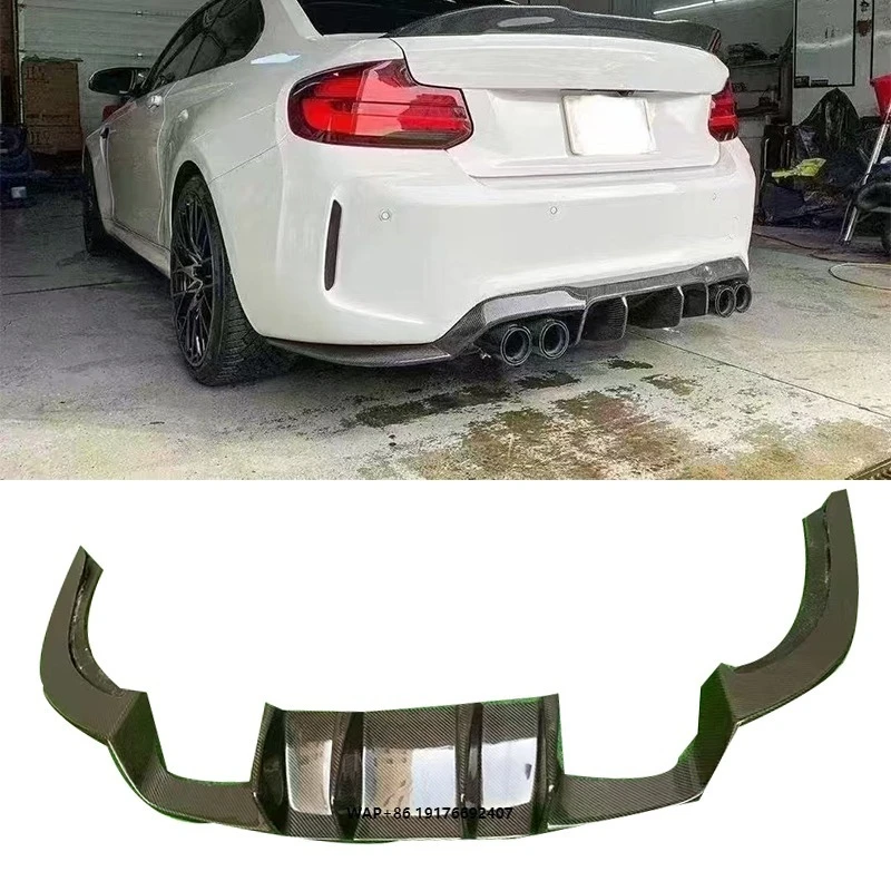 

F87 M2 Carbon Fiber V Style High Quality Rear Diffuser Rear Bumper Lip for F87 M2 M2C