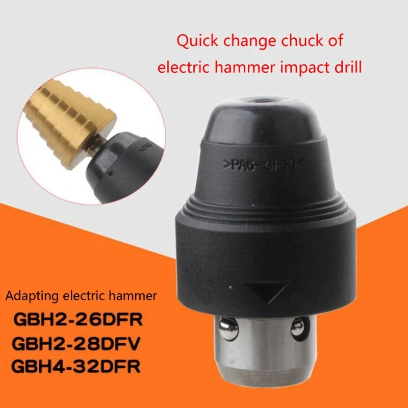 

Electric Hammer Impact Drill Chuck Accessories Adapter for GBH2-26DFR GBH2-28DFV GBH4-32DFR SDS Drill Chuck