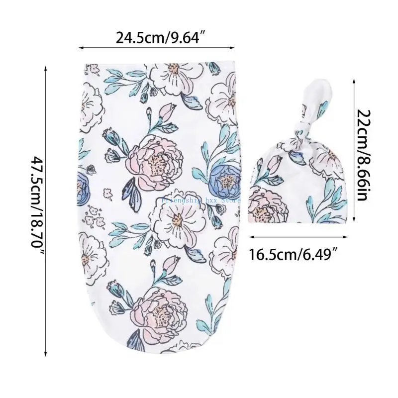 F1CB لينة البوليستر الرضع قماط بطانية مجموعة الوليد الطفل التفاف التقميط بلانك #6