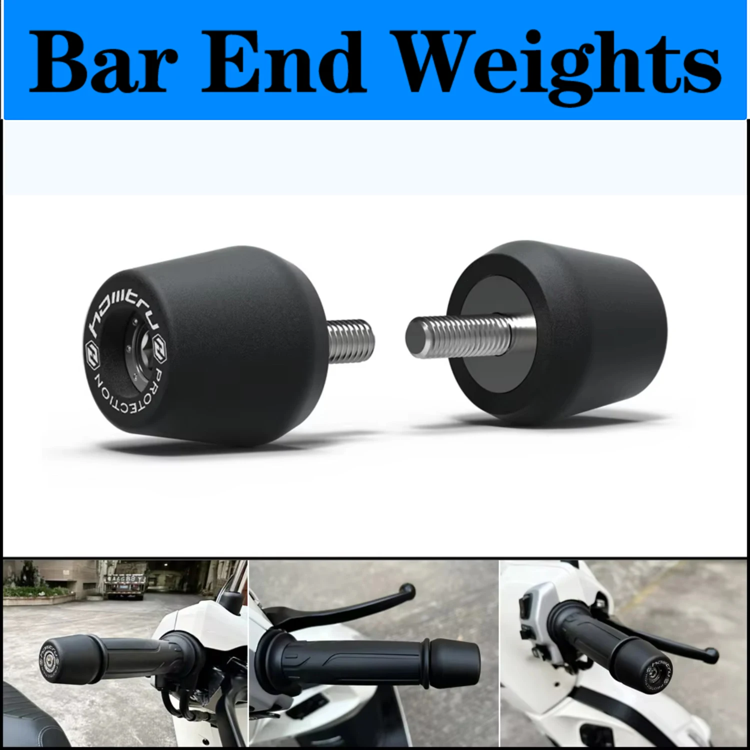 

For Yamaha R6 R7 R1 R1M 2006-2023 Handle Bar End Weight Grips Cap