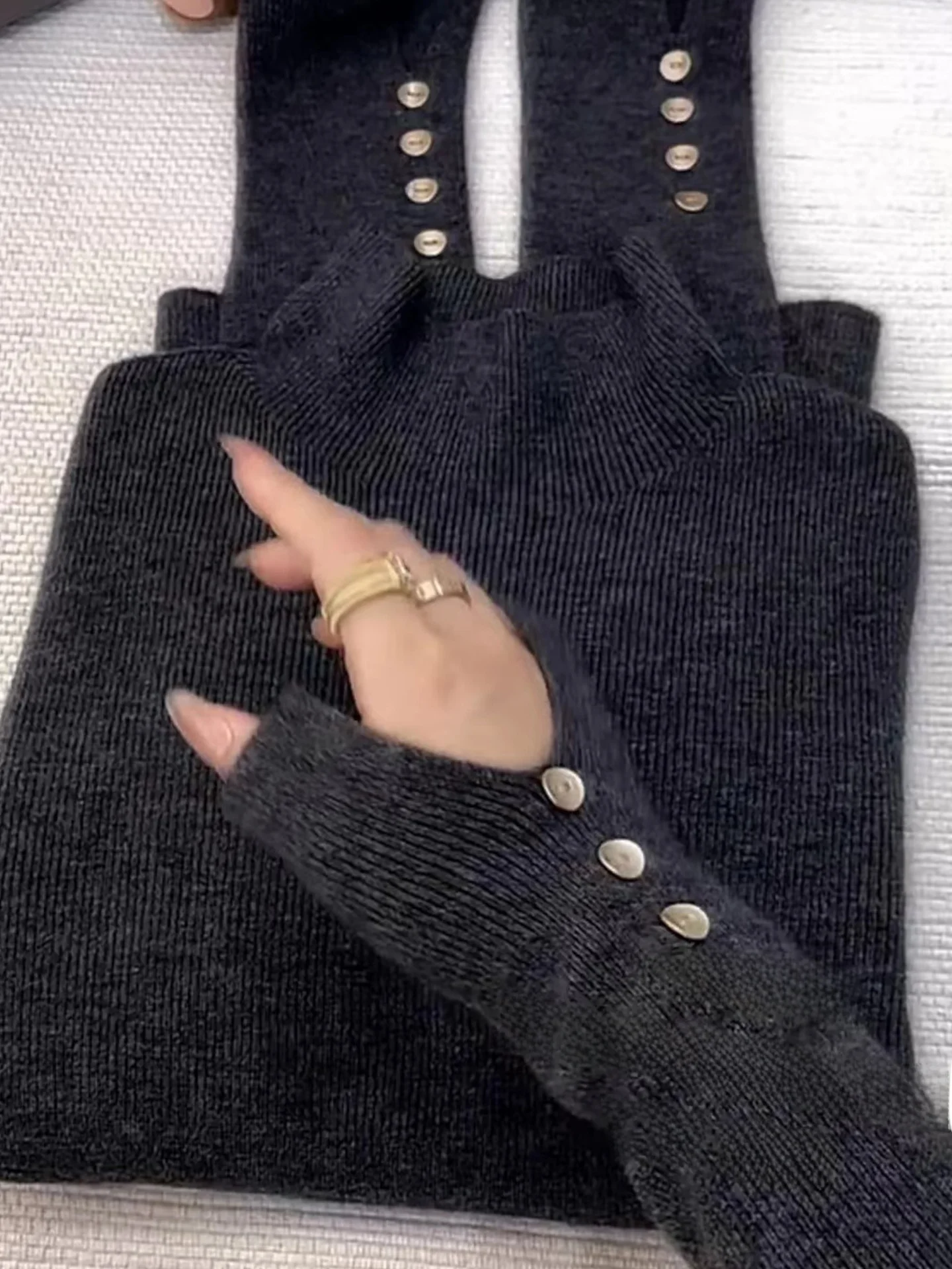 

Ele Camere Long Sve Base irt Внутренняя одежда Повседневный женский вязаный топ однотонный для поездок на работу Sle Faionable Осень Зима