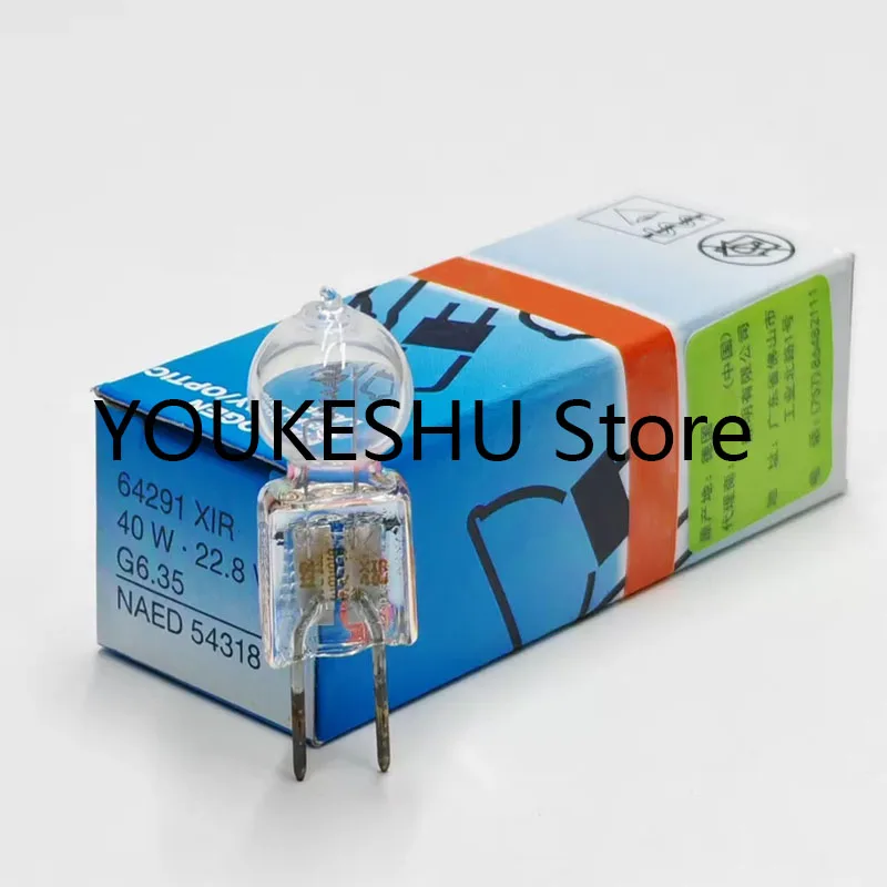 Brand new original 64291 XIR 22.8V 40W halogen lamp 64291 XIR 40W 22.8V G6.35 NAED 54318 Suitable for various optical devices