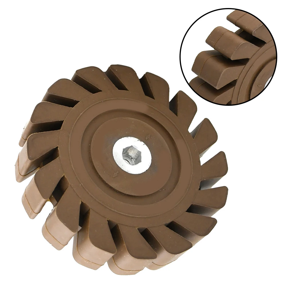 Glass Remover Tool Rubber Eraser Wheel With Drill Adapter For Laminated Panels Efficient & Easy Cleanup Paint Repair Wheels