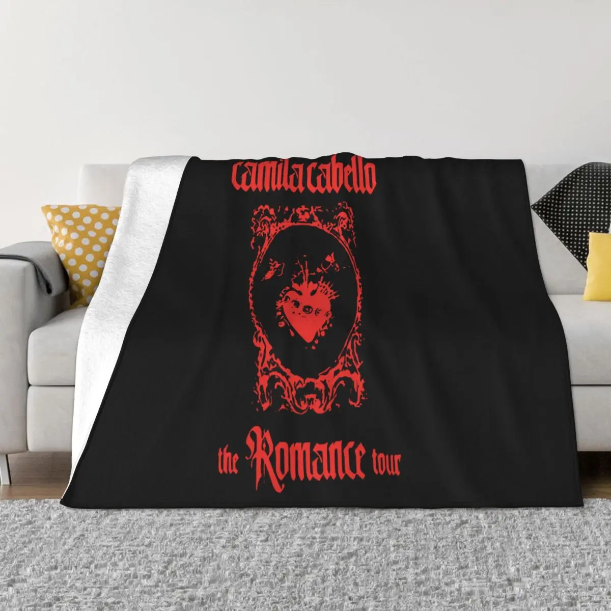 Camila Cabello Romance Tour 2020 Concert Men's Black Size S ' Xxl Oversize Style Throw Blanket