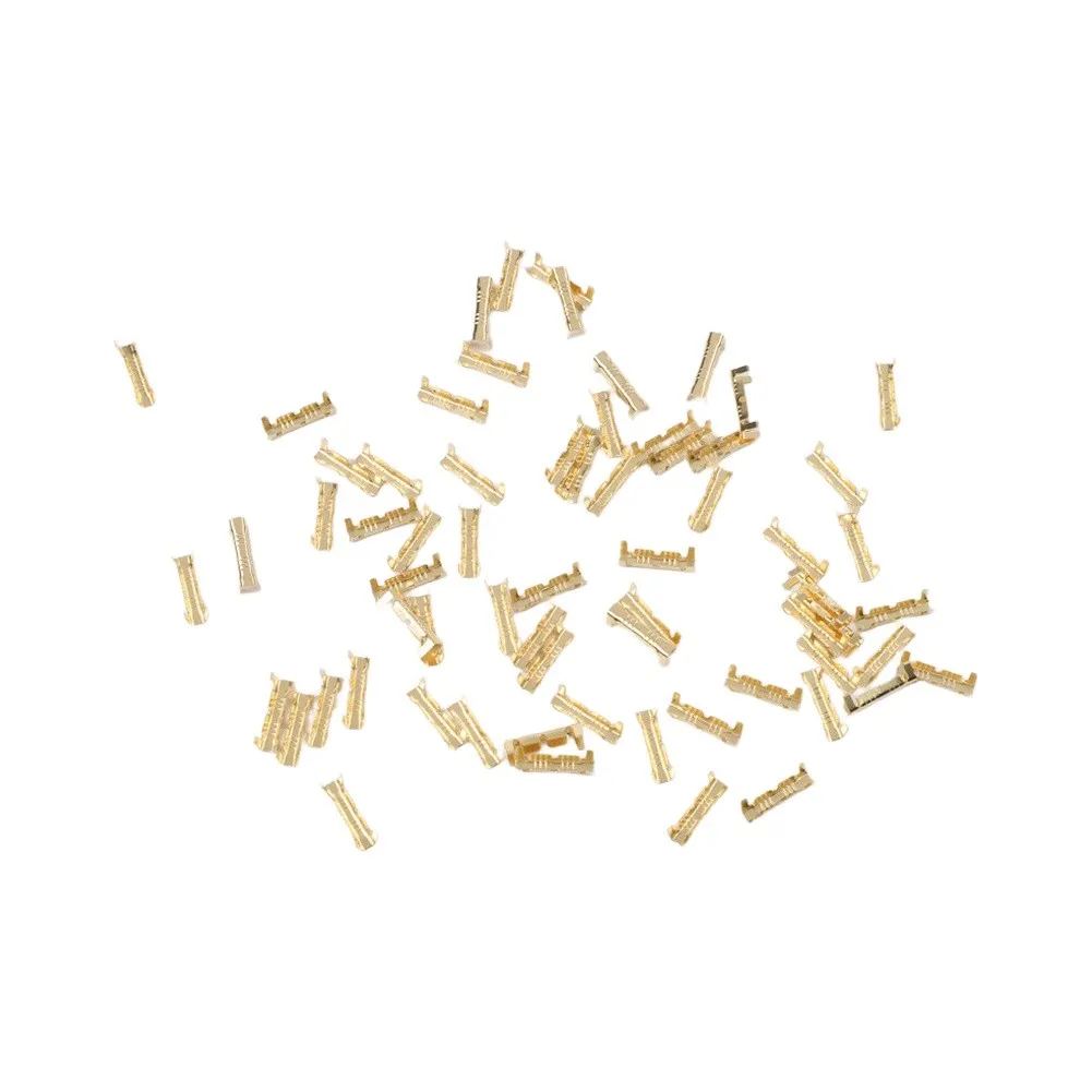 Brass Crimp Terminals 200pcs 453U Type 0 5MM 1 5 Square Millimeters for Electrical Quick Connection and Disconnection