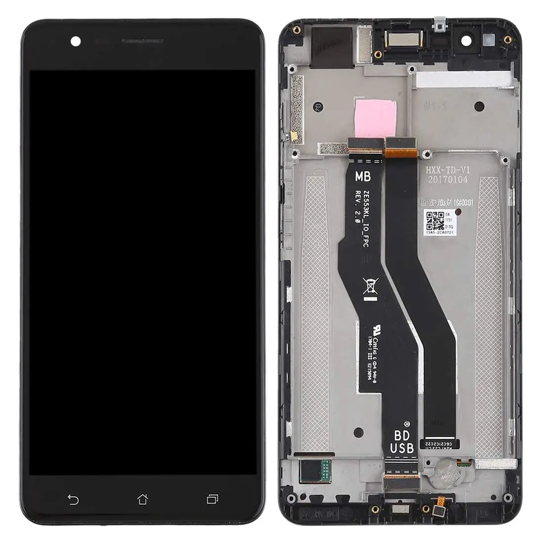 AAA+ For Asus ZenFone 3 Zoom ZE553KL Z01HD Z01HDA LCD Display Touch Screen Digitizer Assembly with frame for Asus ZE553KL LCD