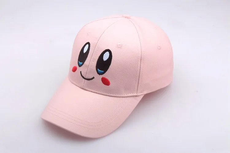 Anime Kirby Baseball Cap Snapback Gorras Anime Cospaly Casquette Hat Birthday Gifts For Children Girls