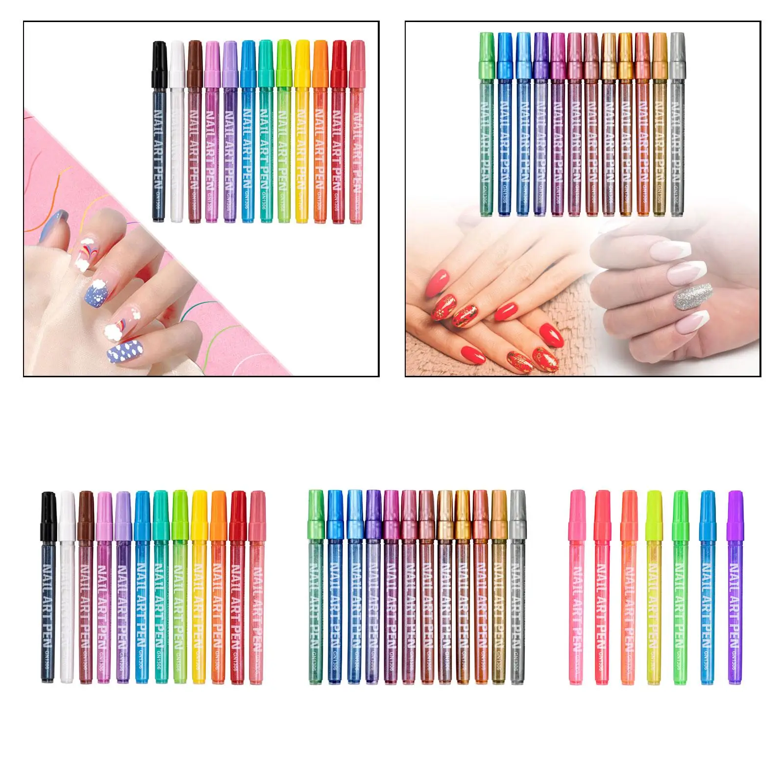 3D Nail Art Pens Set for Wood DIY Photo Album Scrapbook Card Making