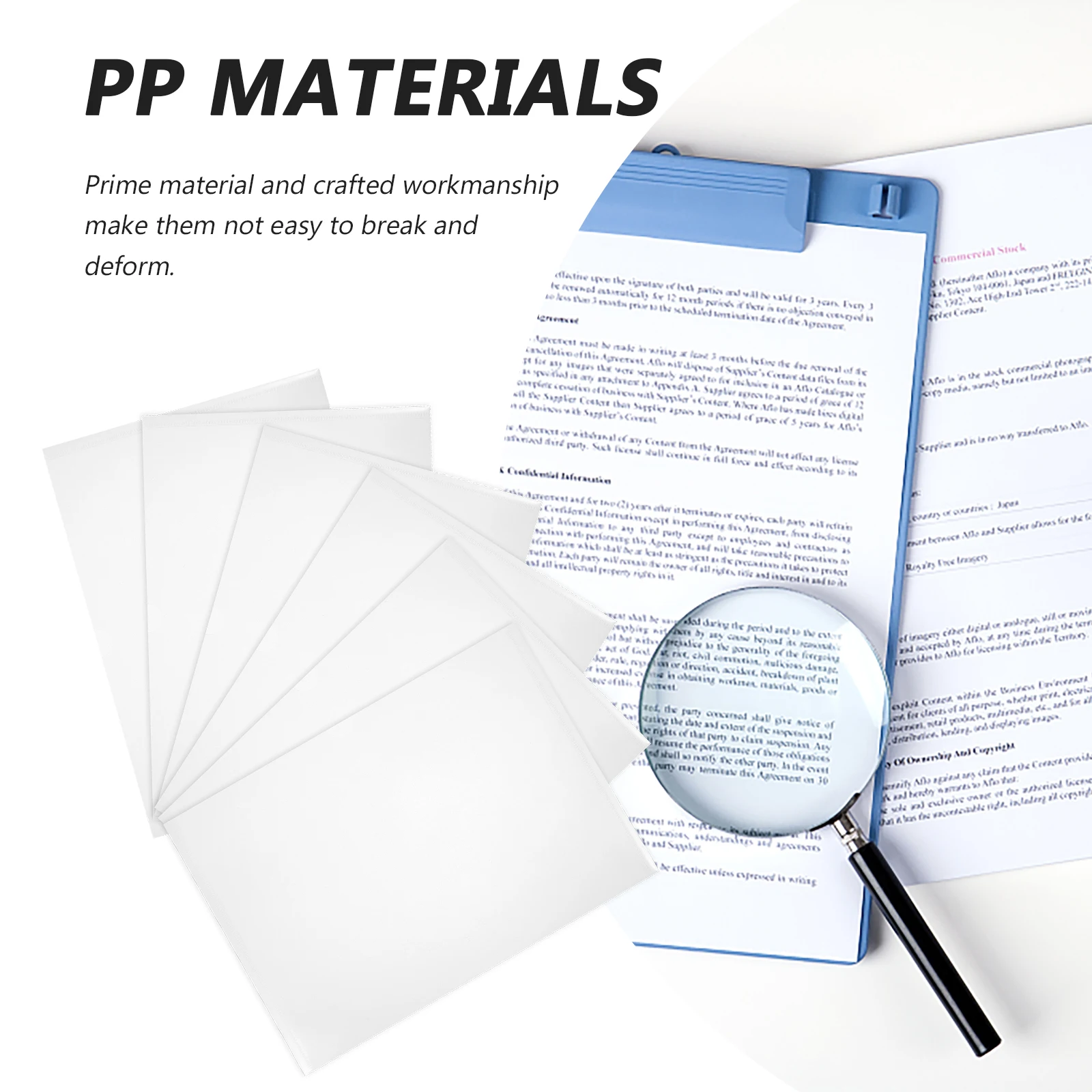 

10pcs A4 L File Protectors Edge Binding Paper Storage Office Document Folders Clear Plastic Sleeves Study ganizers