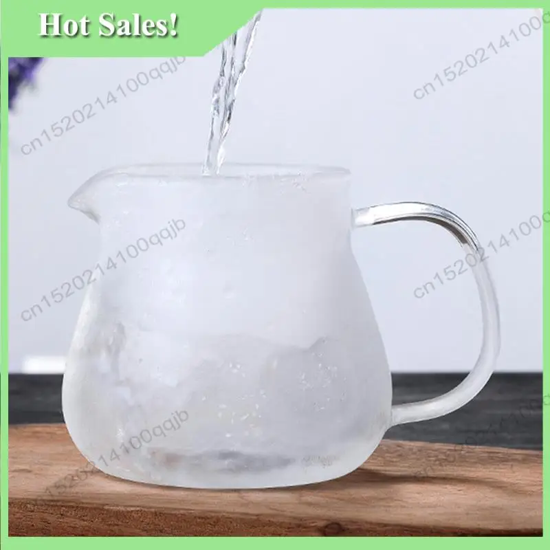 

-FDDT 10X Heat Resistant Coffee Pot Hand Brewing Coffee Pot Steel Cover Transparent Sharing Pot Glass Brewing Pot With Handle