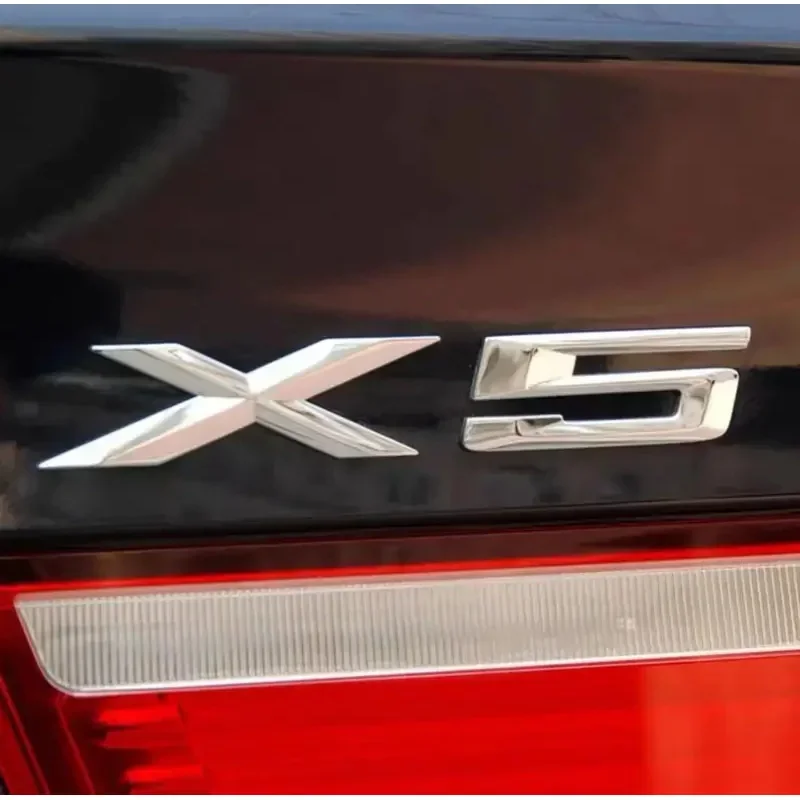 OK 3D ABS For BMW X 5 E70‎E53‎F15 X5 Letter Trunk Emblem Rear Badge Decal Sticker Black Brand New And High Quality view 3