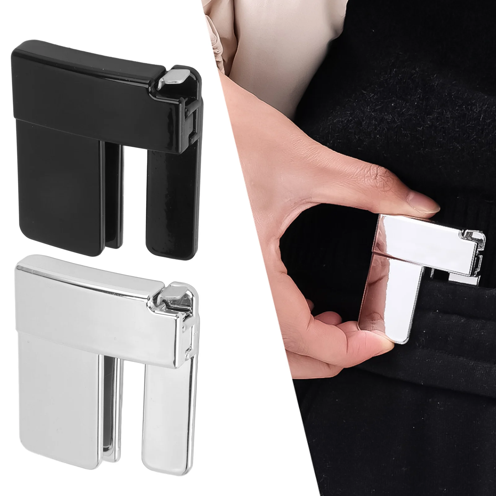 

Многофункциональный невидимый зажим для утяжки талии брюк с клипсой для ремня для мужчин и женщин, не требует использования ремня, регулируемый пояс для утяжки талии