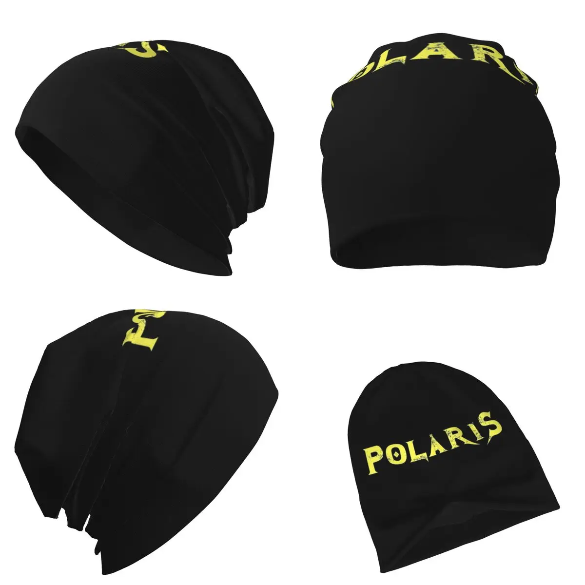 قبعة بولاريس الدافئة المحبوكة بشعار الهيب هوب بونيه قبعة الخريف الشتاء في الهواء الطلق قبعات بيني للجنسين الكبار