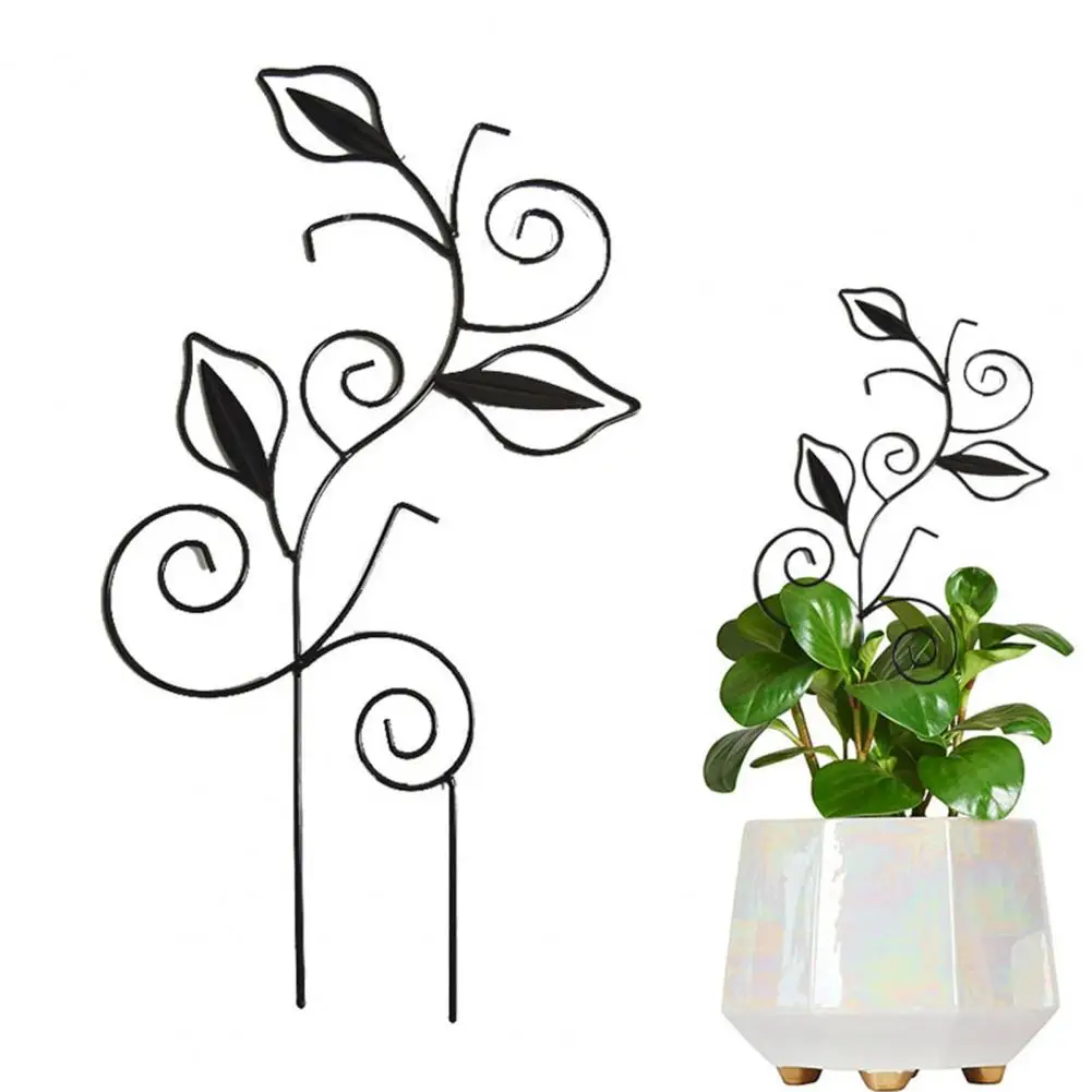 Plant Climbing Frame Metal Leaf Shape Plant Climbing Stand Effective Support for Gardening Enthusiasts Easy Install