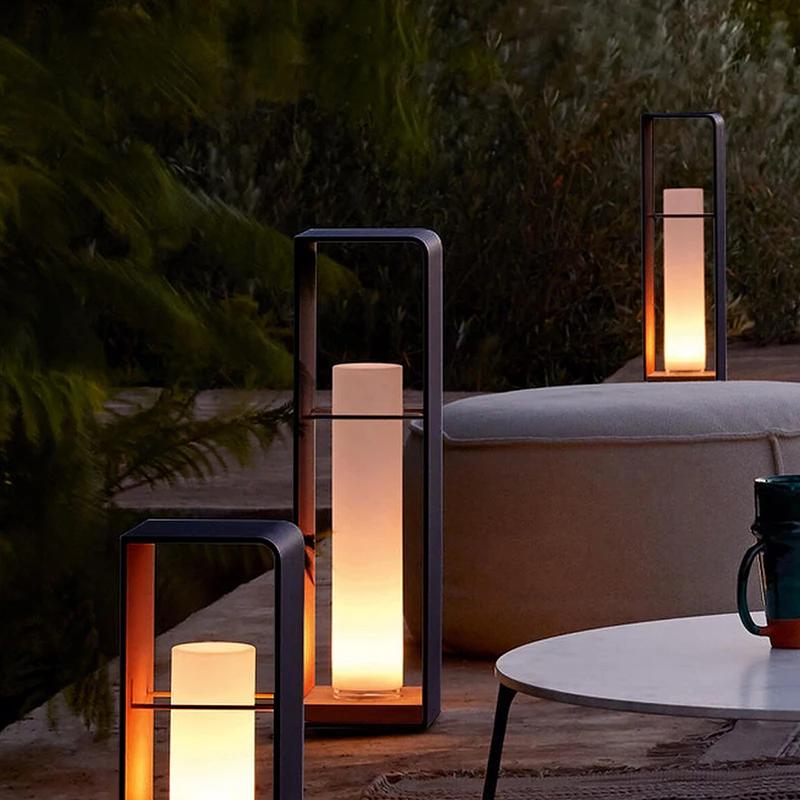 

Наружные торшеры для газона, солнечные светодиодные наружные светильники, наружное украшение двора, уличные фонари для двора, не солнечные фонари