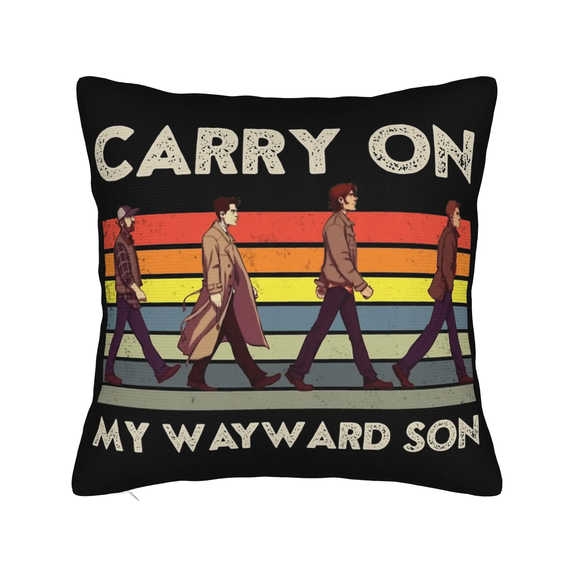 Deans Winchester Supernatural Pillowcase Printed Polyester Cushion Cover Gift  Throw Pillow Case Cover Chair Zipper 45*45cm