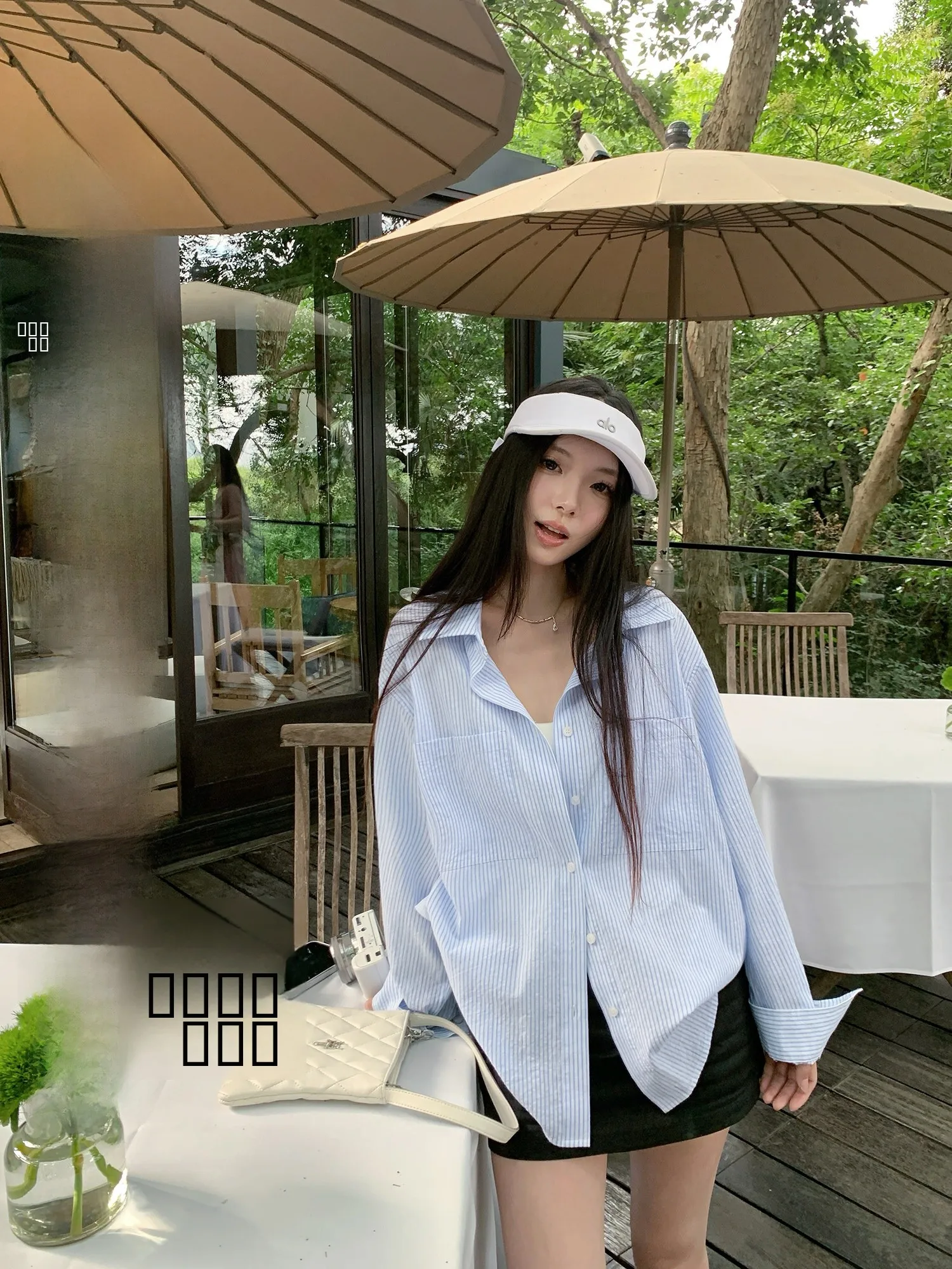 

Дышащая свободная полосатая рубашка Yuzuqi с длинными рукавами для женщин, защита от солнца, летняя повседневная модель для поездок на работу