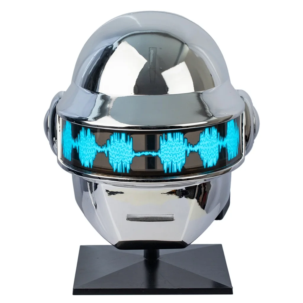 

Xcoser Daft Punk Helmet Thomas Bangalter Cosplay Prop Resin Electroplated Silver Plated with EL Light