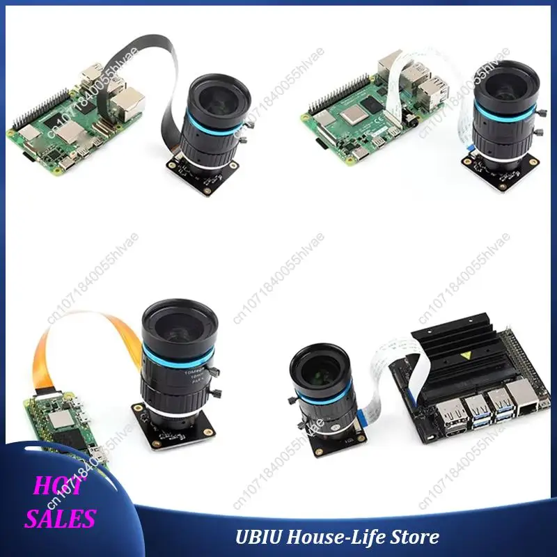 

IMX477 12.3MP High Quality Camera Module For Raspberry Pi 5 4 3 Zero CM4/3 For Jetson Nano Supports C-/CS-Mount Lens-Best