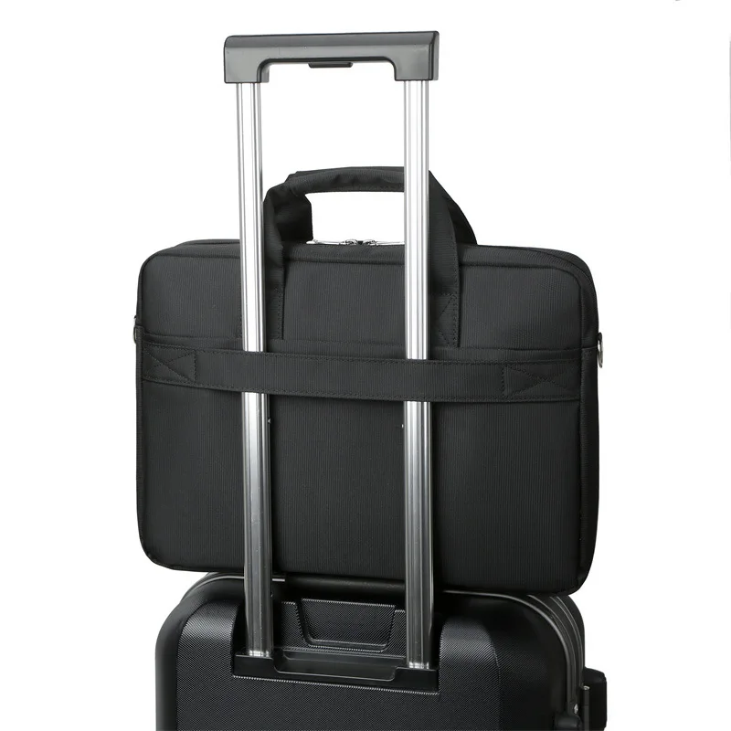 

Ультратонкая и портативная сумка для компьютера 15,6 дюйма, водонепроницаемый деловой портфель на одно плечо для студенческого офиса