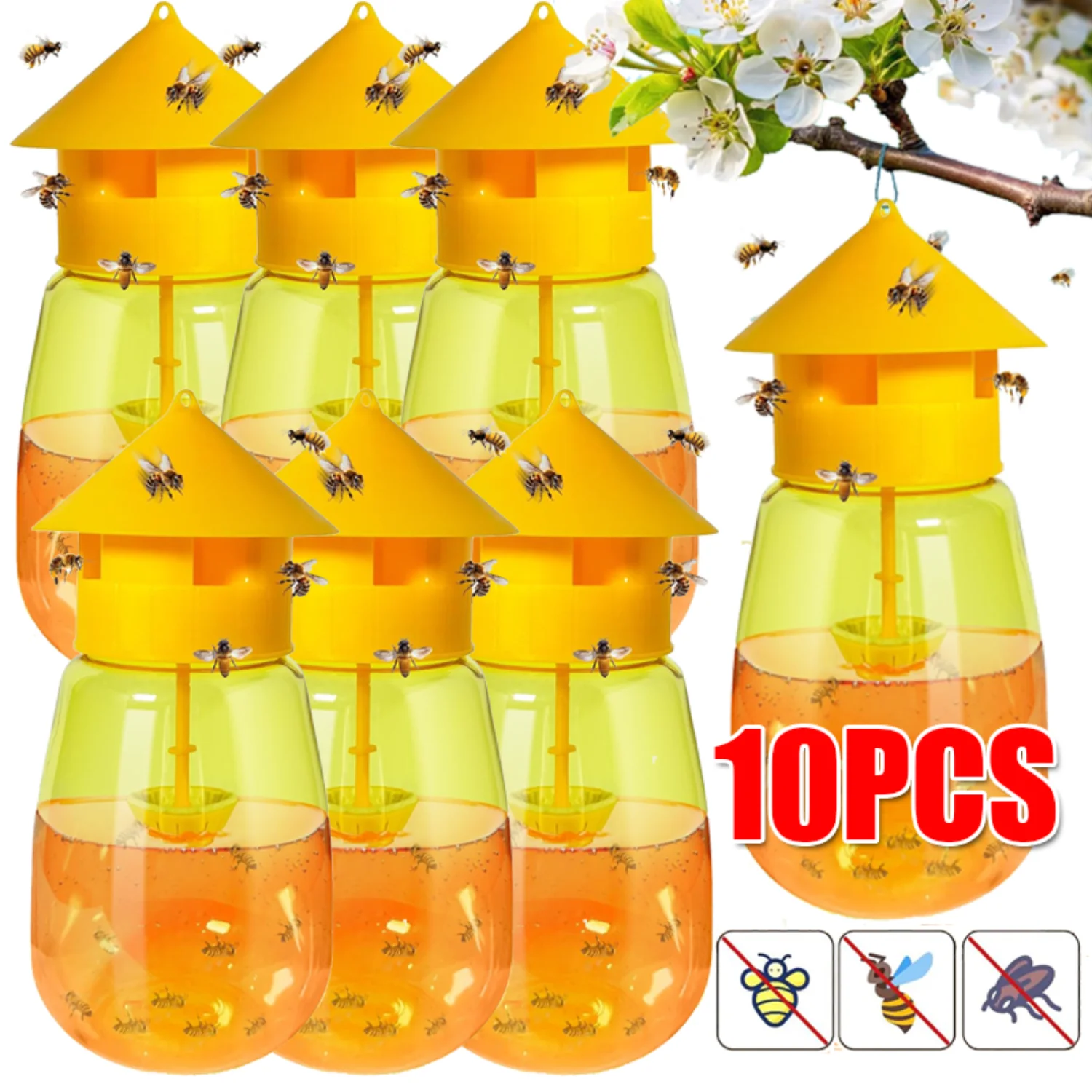 Pheromone Fruit Fly Trap Liquid Fruit Fly Trap Killer Long-Last Deterring Bait Insect Catcher Orchard Insect Pest Control Tools