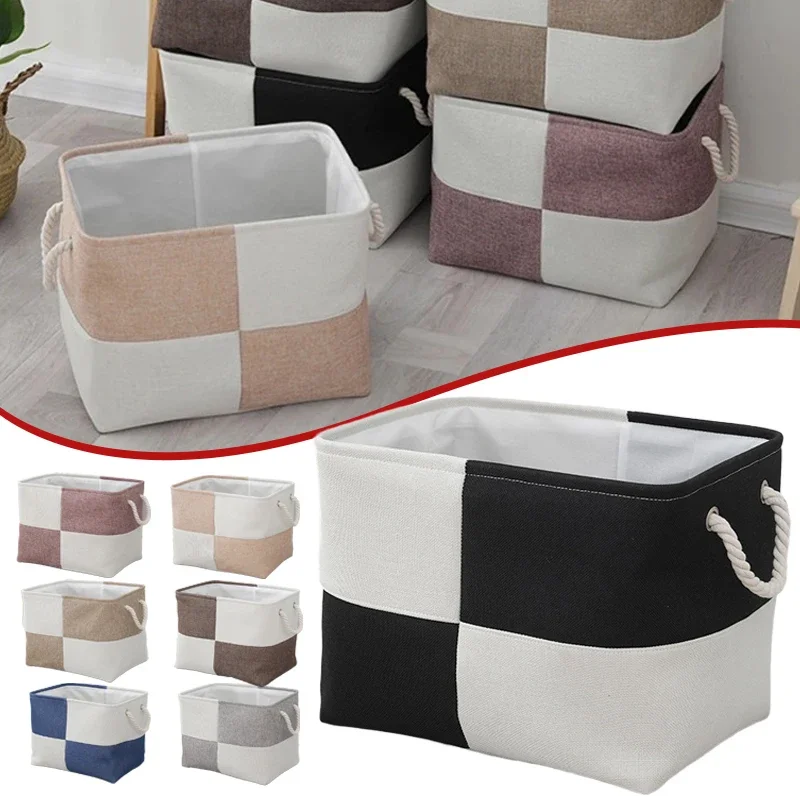 

Large Capacity Perfect Home Storage Organization Storage Organizer Laundry Basket Linen Laundry Hamper with Handle 40x30x30cm