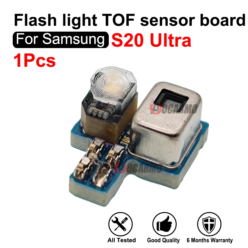 For Samsung Galaxy S20 Ultra S20U Flash With Light Cover TOF Sensor Small Board Welding Required Replacement Parts