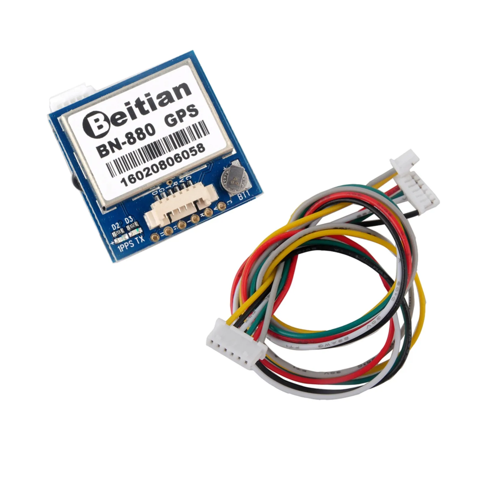 

Beitian BN-880 GPS Module with HMC5883L Compass, GPS/GLONASS/Galileo/BeiDou Support, -167dBm Sensitivity for FPV Drones