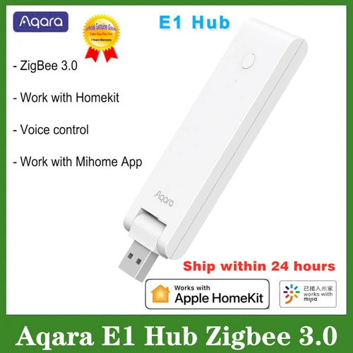 Imagen 1 del producto Nuevo 2024 AQARA E1 Zigbee Hub USB Smart Gateway Aqara Hub inalámbrico Zigbee conectar control remoto para Xiaomi Mijia para Apple Homekit