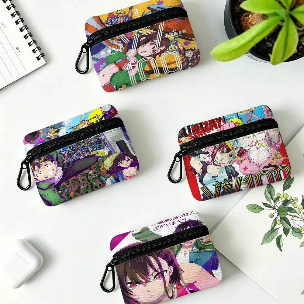 Zombie Anime Z-Zom 100: B-Bucket L-List O-Of T-The D-Dead Oxford Coin Wallet Detachable Carabiner Storage Bag For Outdoor