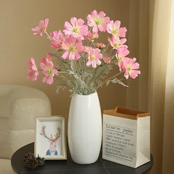 60CM Artificial Plush Chamomile Wedding Decoration Home and Dining Table Floral Ornaments Persian Chrysanthemum Silk Flowers