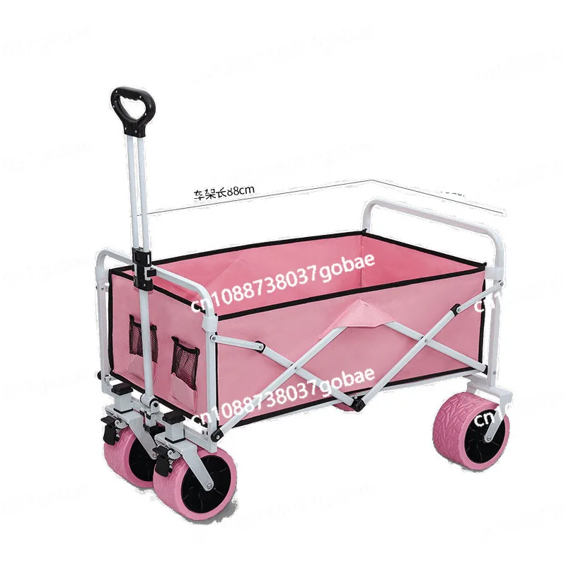 

Stall trolley shopping camping picnic cart folding table with parasol
