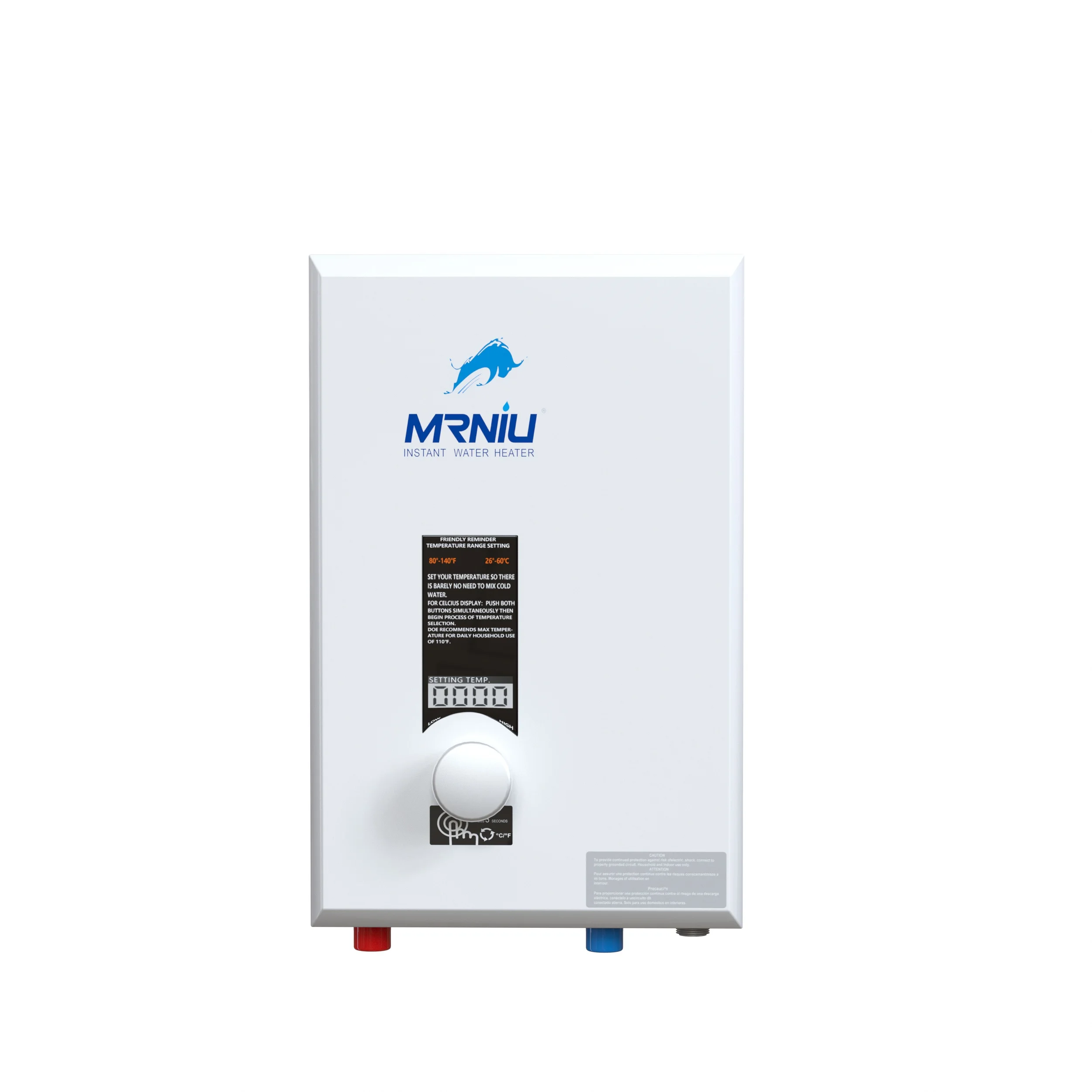 MR.NIU 18Kw 220V-240V Multi Points Use Bathroom Hotel Electric Instant Shower Hot Water Heater Tankless Bath Heater Geyser