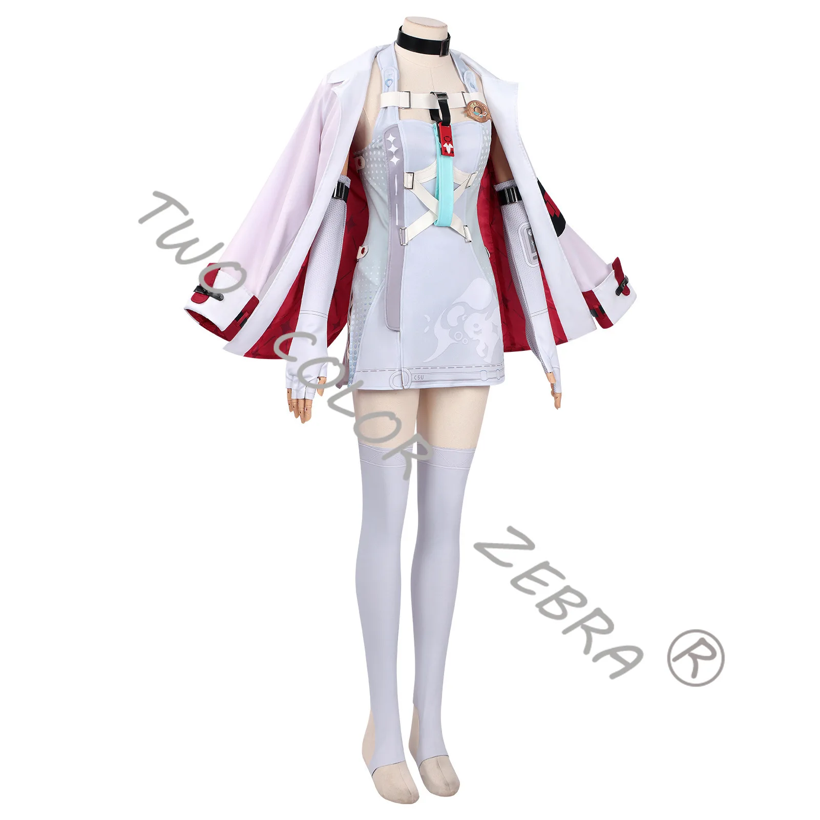 Game Neverness To Everness Oneiroi Eloi Cosplay Costume Futuristic Techwear Style Dress Capes Full Set for Comic Con Party view 4