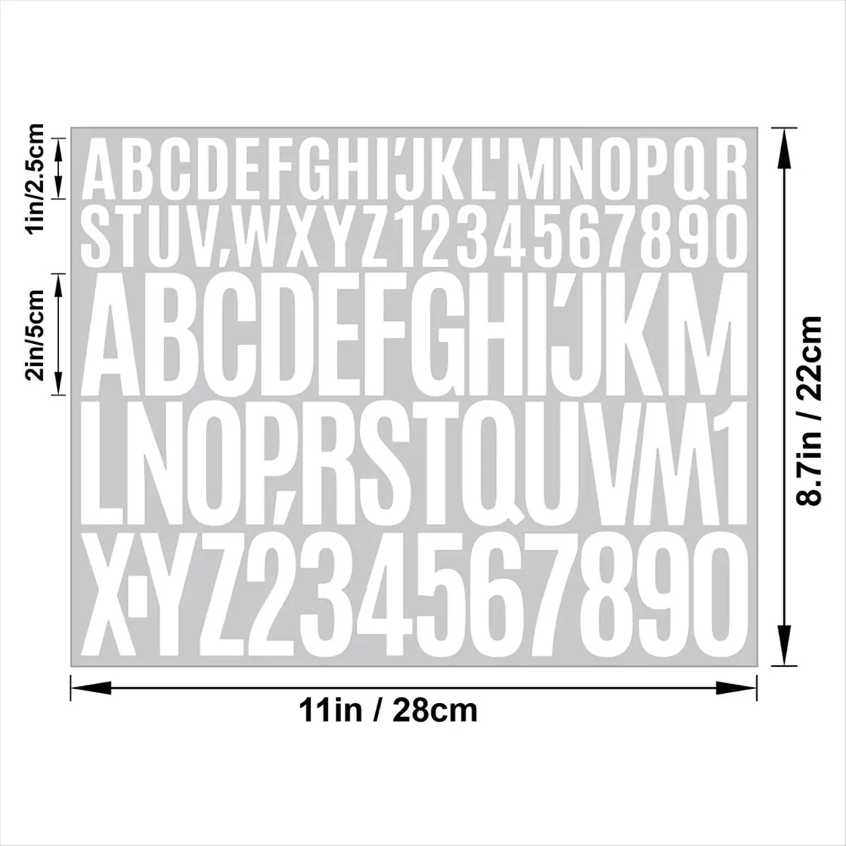 AA83 9 Sheets Letters Stickers,Self Adhesive Vinyl Letter Stickers Aesthetic, Waterproof Letter Sticker for Water Bottles,A