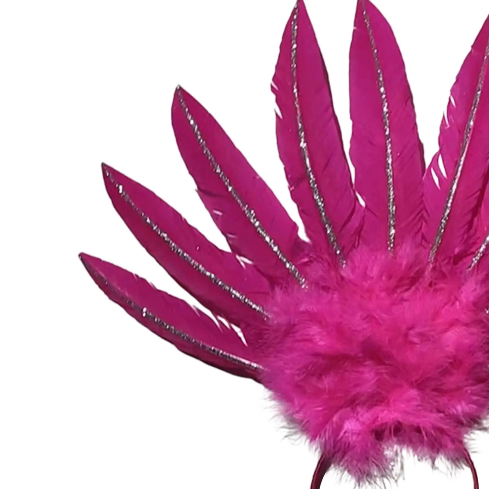 Copricapo con testa di piume, accessori per la testa, cappello, fascia per capelli cosplay per adulti