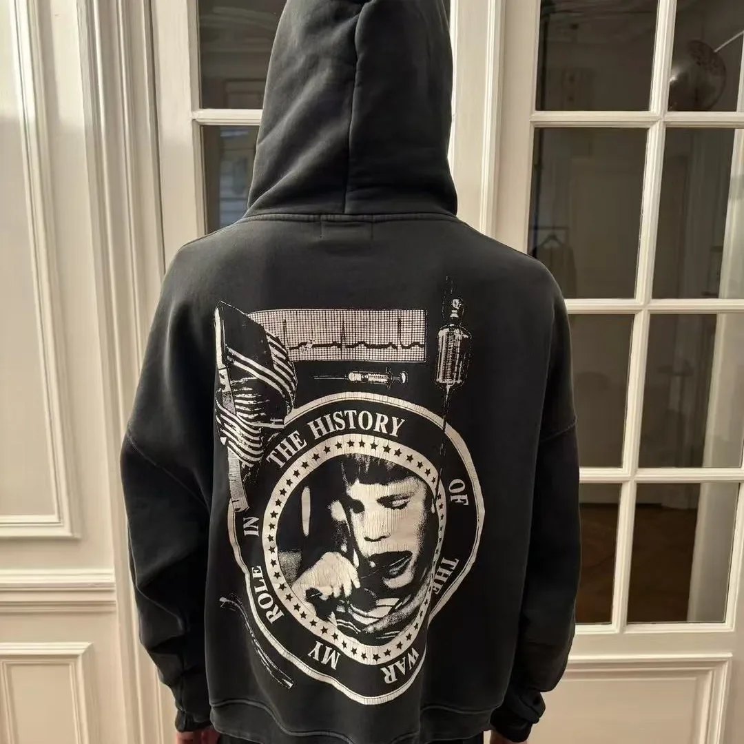ER/D 25ss Character Washed Old Hooded Sweater