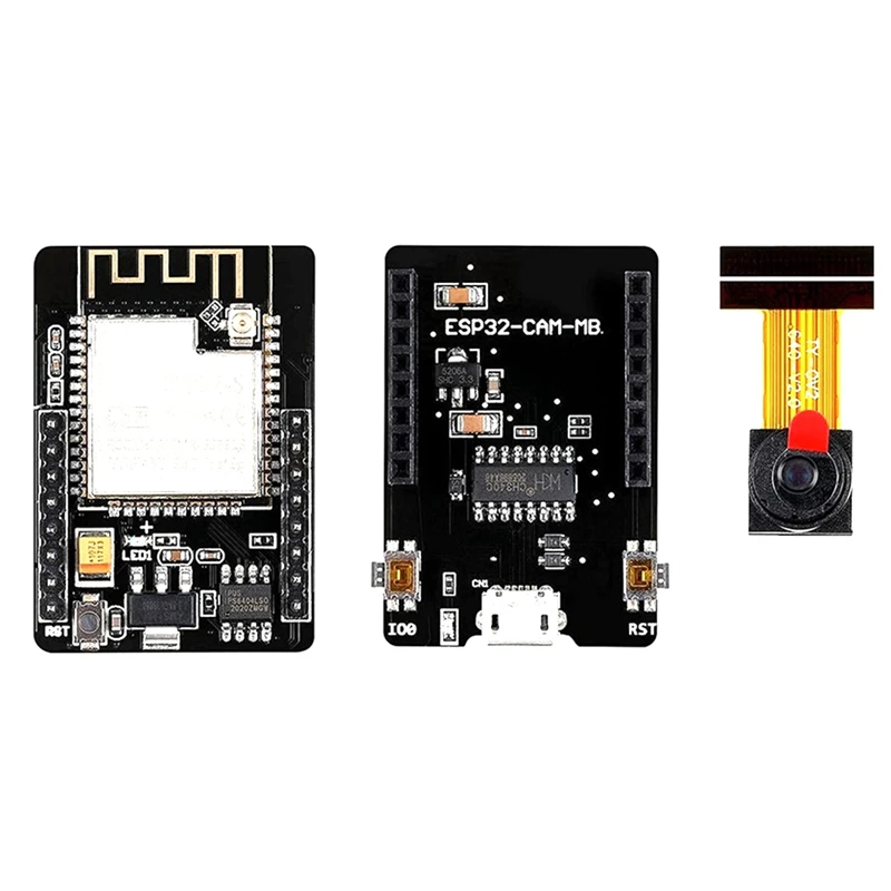 

ESP32-CAM -MB WIFI+Bluetooth Module ESP32-CAM Development Board With Base Plate+OV2640 Camera