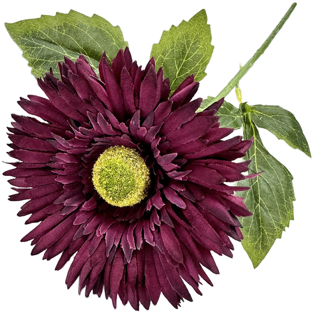 47cm Lifelike Gerbera Fake Flower from Silk Material for Home Decor Wedding Arch Decoration and Photography Setup
