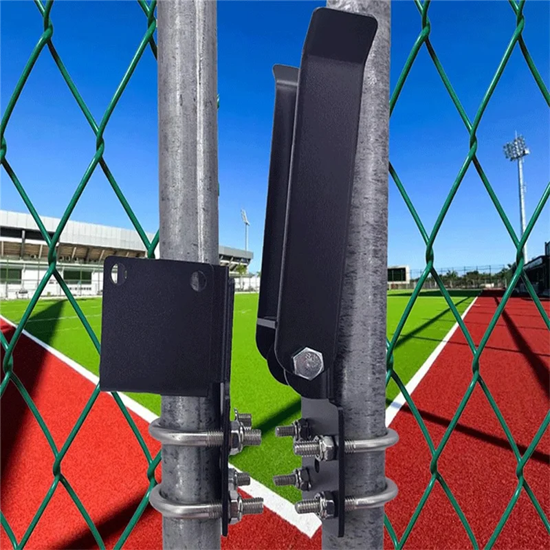 

AIAI Chain Link Double Gate Latch For 1-3/8Inch Gate Frames,Farm Gate Latch Strong Arm Double Gate Latch For Swing Gates