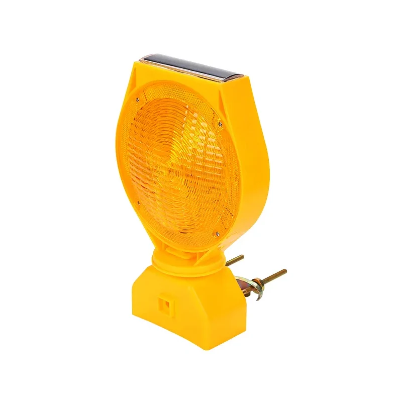 New type Solar Powered Flashing LED Polycarbonate Barricade Light, 2-Sided Visibility, Photocell, UV Coated