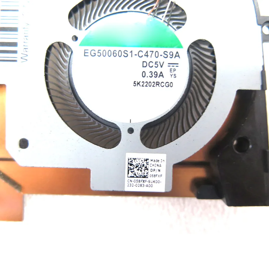 مروحة وحدة المعالجة المركزية لـ DELL لـ Latitude 5511 للدقة 3551 058FXF 58FXF EG50060S1-C470-S9A DFS2004053J0T FMCS 0HY6C8 HY6C8