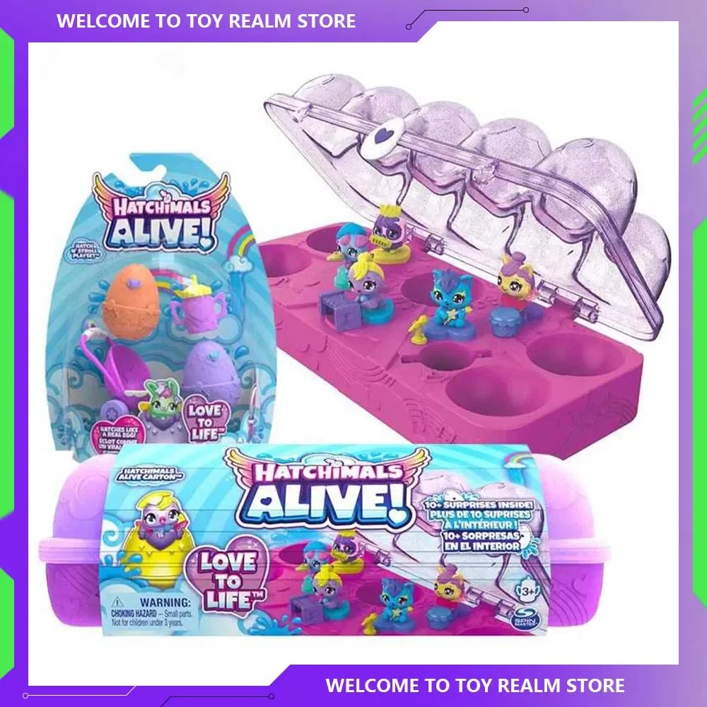 Hatchimals Hatch Magic Eggs Mini Magic Egg Grid Kawaii Birth Series Kolekcjonerskie pudełko z niespodzianką Zwierzęta Dziewczyna Zabawki Prezenty świąteczne