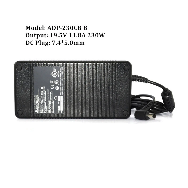 

Genuine Delta 19.5V 11.8A 230W ADP-230EB T ADP-230CB B AC Adapter Charger for MSI GT72 WT72 MS-1781GT80 MS-1812 Gaming Laptop PC