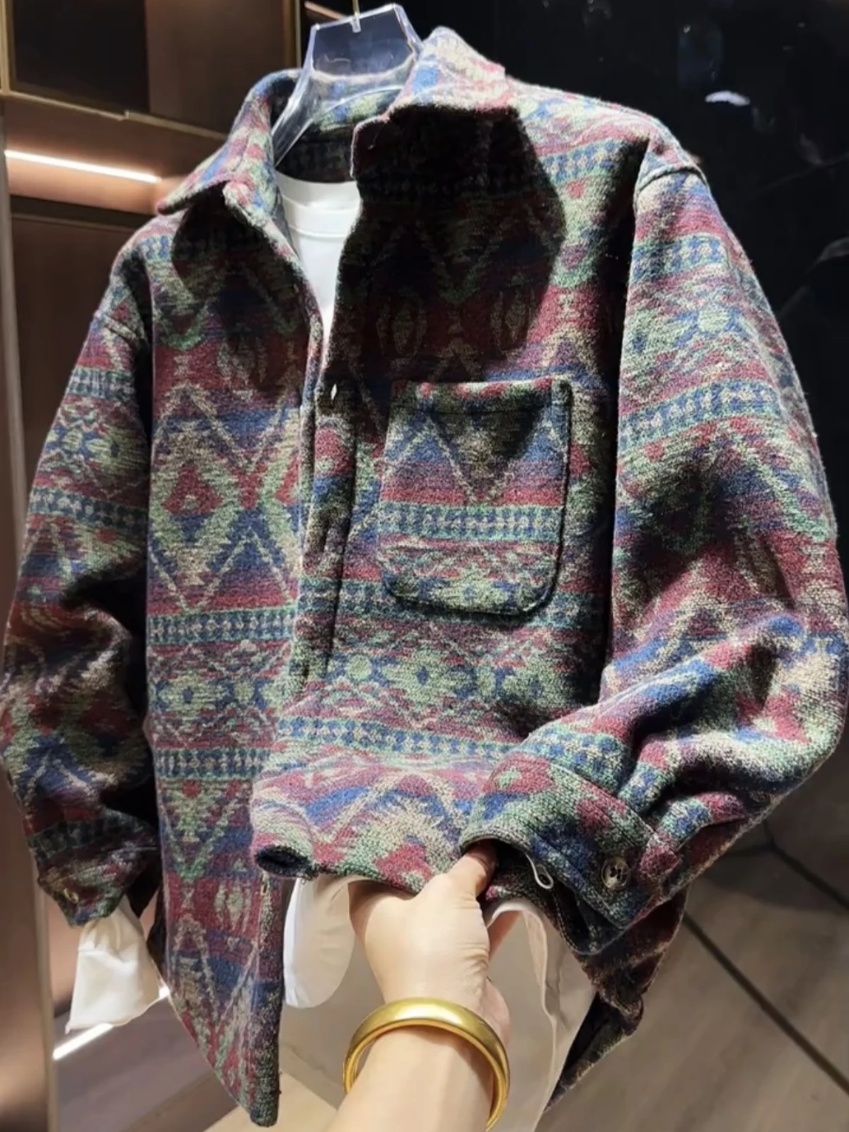 

Мужская куртка из утолщенного хлопка с цветочным принтом в стиле ретро, весна-осень-зима, теплая верхняя одежда, повседневная, свободного кроя, модная, молодежная