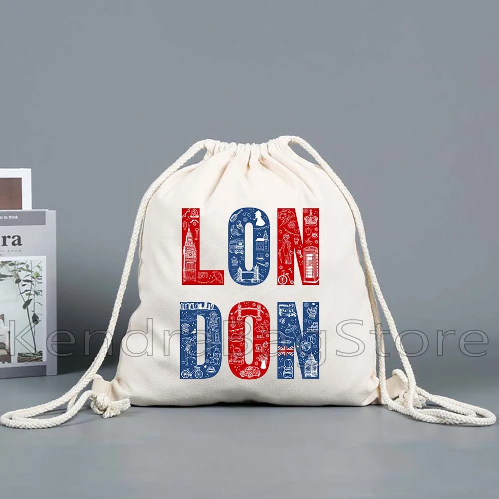 Vereinigtes Königreich, London, England, Flagge, Karte, Retro-Bus, Big Ben, Brücke, Telefonzelle, Reise, Kordelzug, Taschen, Fußball-Rucksack, Fitnessstudio