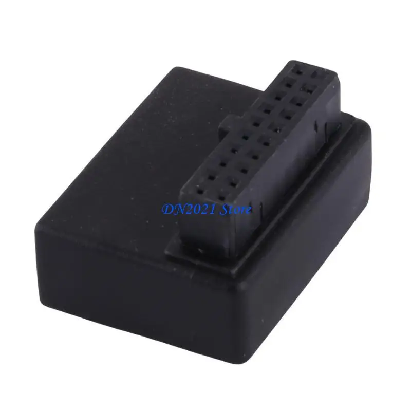 

F3KE USB3.0 19pin Male to Female Extension Adapter Up Down Angled 90 Degree for Motherboard Back Chassis Wiring