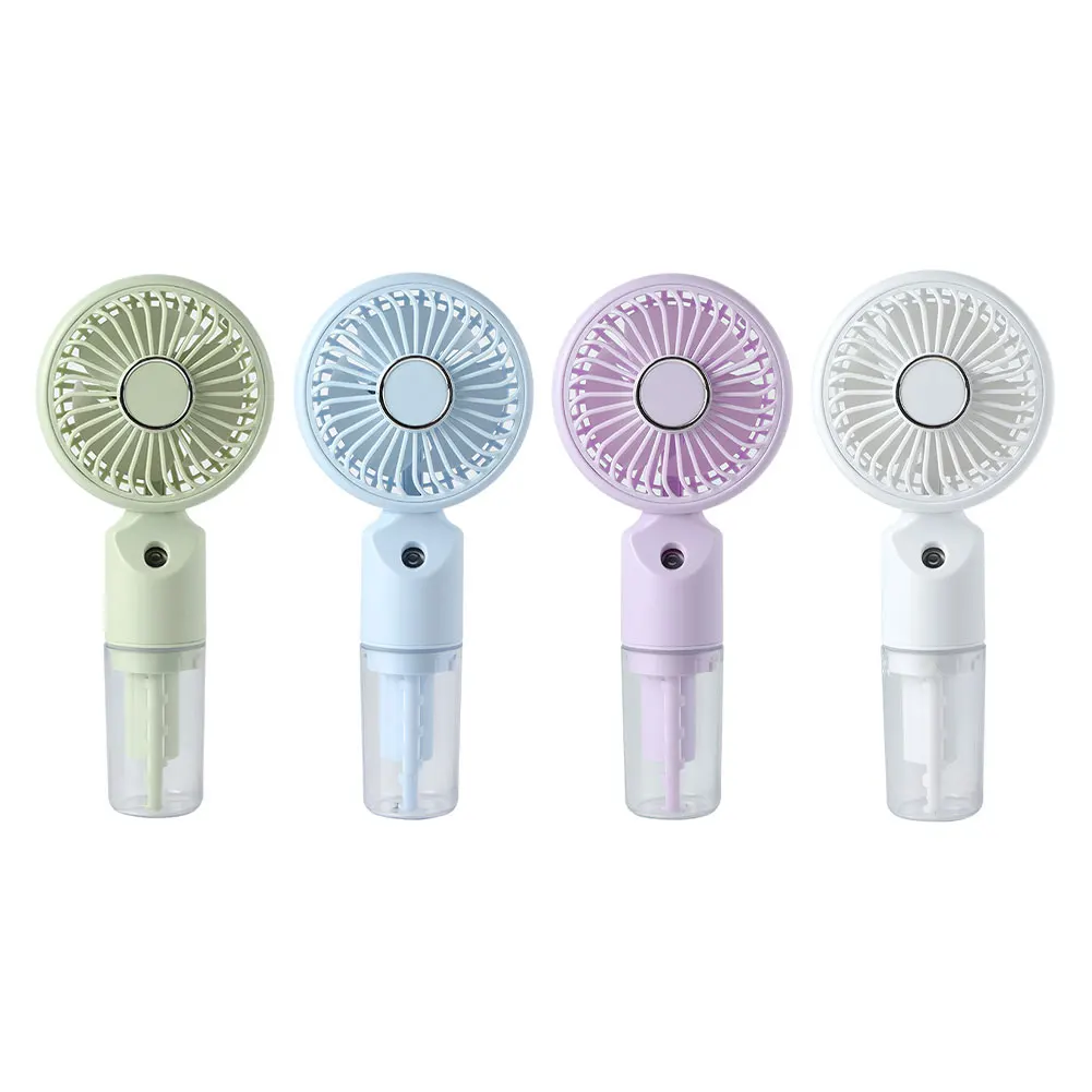 Portable USB Rechargeable Misting Fan With 3 Speeds Water Spray Cooling Handheld Personal Desk Air Cooler For Outdoor Travel Hom