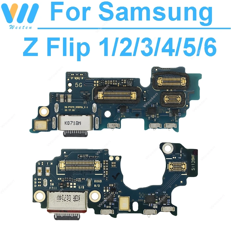

USB Charger Jack Port Board For Samsung Galaxy Z Flip1 2 3 4 5 6 4G5G F700 F707 F711 F721 F731 F741 USB Plug with IC Accessory