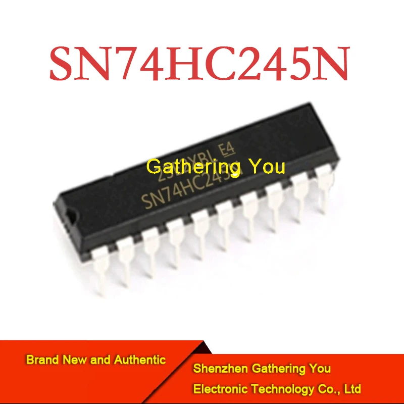 Sn74hc245n Dip Bus Transceiver Tri-State Octale Bus Gloednieuw Authentiek